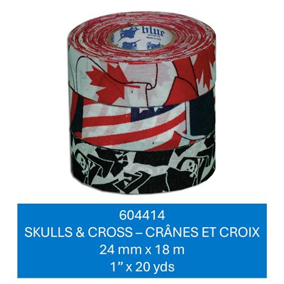 Skull & Cross 24mmx 18m / 1" x 20yds - 50 r / c