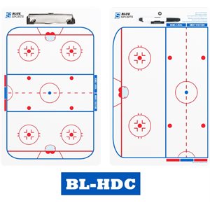 Clipboard Deluxe hockey glaces 10"x 16" - 2 Faces