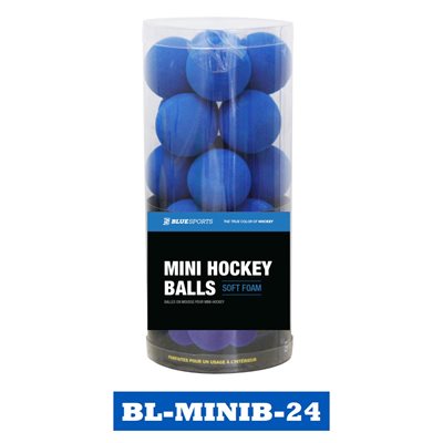 Mini hockey EVA foam balls -- 24 units