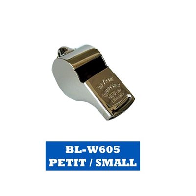 Sifflet plaqué argent / Nickel plated brass Whistle Petit / Small