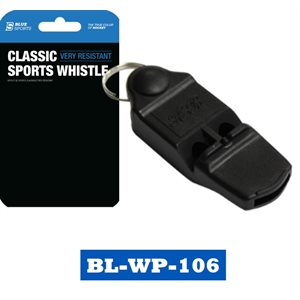 Sifflet Blue Sports plastique / Blue Sports Pealess Plastic Whistle Petit / Small